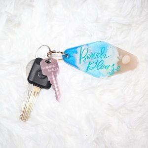 Beach Please Keychain